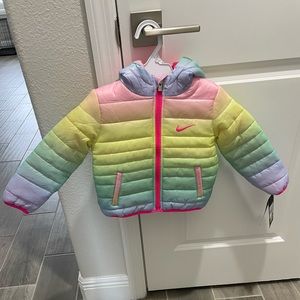 NWT Nike® Ombre Essential Kids/Baby Jacket in Rainbow
